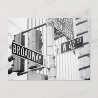 Het Briefkaart van het Times Square van Broadway