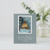Het Briefkaart van het Tipi van Kerstmis/het (Staand voorkant)