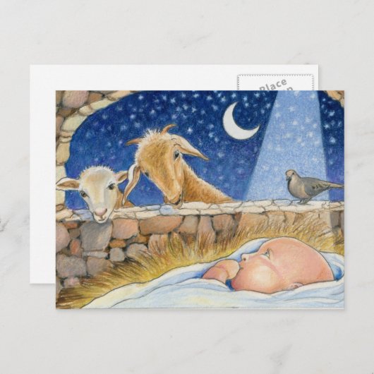 Het briefkaart van Kerstmis (Voorkant / Achterkant)