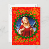 Het Briefkaart van Kerstmis (Voorkant / Achterkant)