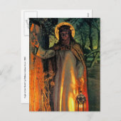 Het Briefkaart van Kerstmis - Licht van de Wereld (Voorkant / Achterkant)