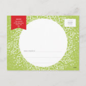 HET BRIEFKAART VAN KERSTMIS VAN DE FOTO:: de (Achterkant)