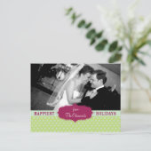 Het Briefkaart van Kerstmis van de Foto van het (Staand voorkant)