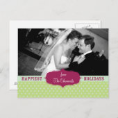 Het Briefkaart van Kerstmis van de Foto van het (Voorkant / Achterkant)