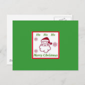 Het Briefkaart van Kerstmis van de kerstman (Voorkant / Achterkant)