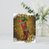 Het Briefkaart van Kerstmis van de Laars van de (Staand voorkant)