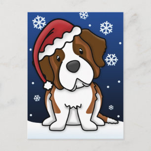 Het Briefkaart van Kerstmis van de Sint-bernard