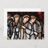 Het Briefkaart van Kerstmis van Engelen (Voorkant / Achterkant)