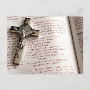 het briefkaart van lords gebed