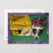 Het Briefkaart van Mardi Gras van Rio (Voorkant / Achterkant)