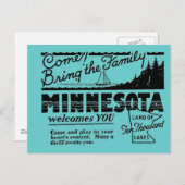 Het Briefkaart van Minnesota (Voorkant / Achterkant)