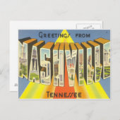 Het Briefkaart van Nashville (Voorkant / Achterkant)