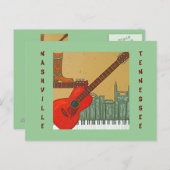 Het briefkaart van Nashville, TN (Voorkant / Achterkant)
