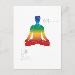 Het Briefkaart van OM Lotus Chakras