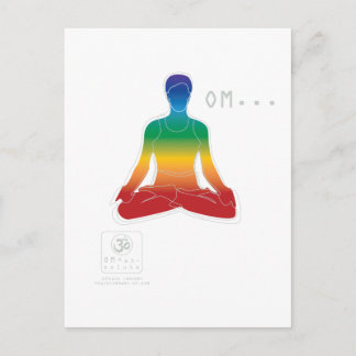Het Briefkaart van OM Lotus Chakras