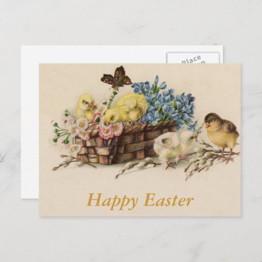 Het briefkaart van Pasen (Voorkant / Achterkant)