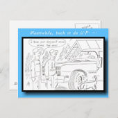 Het Briefkaart van Peemail van Yooper (Voorkant / Achterkant)