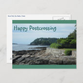 Het Briefkaart van Postcrossing van de Weg van de (Voorkant / Achterkant)