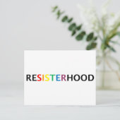 Het briefkaart van Resisterhood (Staand voorkant)