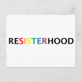 Het briefkaart van Resisterhood (Voorkant)