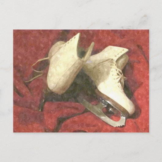 Het Briefkaart van schaatsen onbeweeglijk (Voorkant)