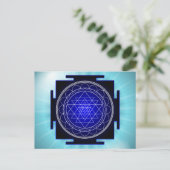 het briefkaart van sriyantra (Staand voorkant)