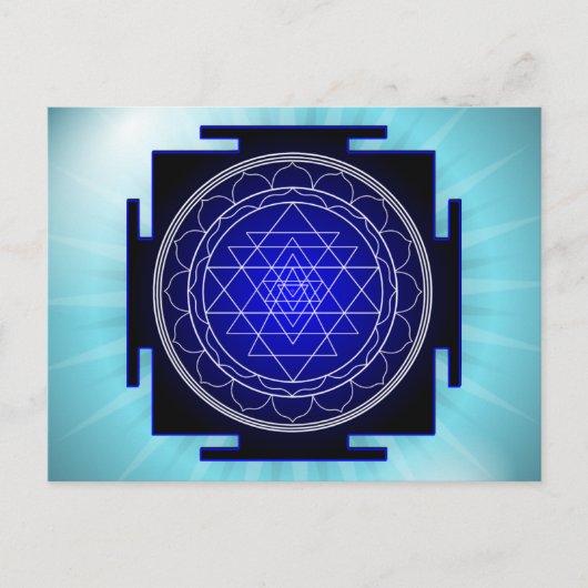 het briefkaart van sriyantra (Voorkant)