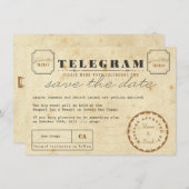 Het Briefkaart van Telegram sparen de Datum (Voorkant / Achterkant)