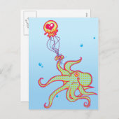 Het Briefkaart van Valentijn van de gelei (Voorkant / Achterkant)