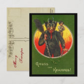 Het Briefkaart van Vom Krampus van Gruss (Voorkant / Achterkant)