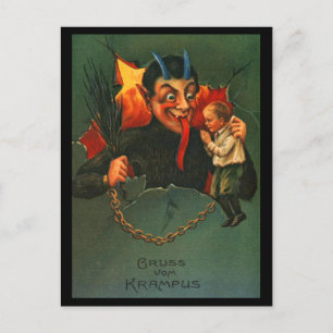 Het Briefkaart van Vom Krampus van Gruss