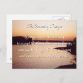 Het briefkaart voor de zonsondergang van de Sereni (Voorkant / Achterkant)