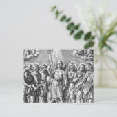 Het Briefkaart Zeven Archangels (M 034; Engraving) (Staand voorkant)