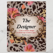 Het Briefpapier document van de Ontwerper/het Ontw (Voorkant)