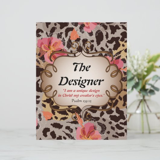 Het Briefpapier document van de Ontwerper/het Ontw (Staand voorkant)