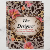 Het Briefpapier document van de Ontwerper/het Ontw (Voorkant / Achterkant)