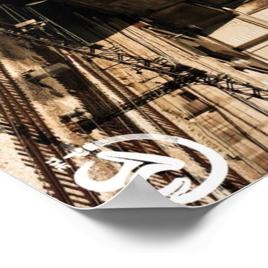 het Bright Chicago Sky Poster (Hoek)