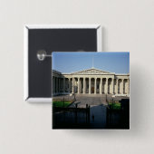 Het British Museum Vierkante Button 5,1 Cm (Voorkant /achterkant)