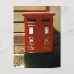 Het Britse briefkaart van de pijlerdoos