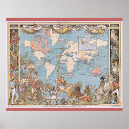 Het Britse Rijk in 1886 Poster