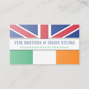 Het Britse UK & het Iers markeren Visitekaartje
