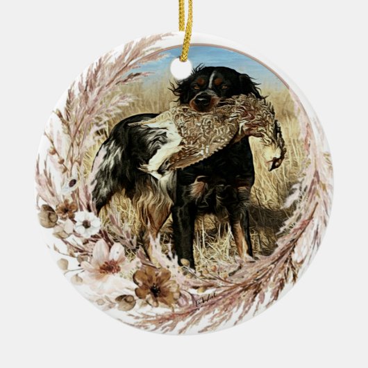 Het Brittany spaniel Ceramic Ornament (Voorkant)