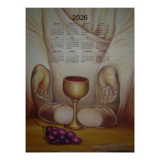 Het Brood des Levens: Heilige Eucharistie 2026 Kal Perfect Poster
