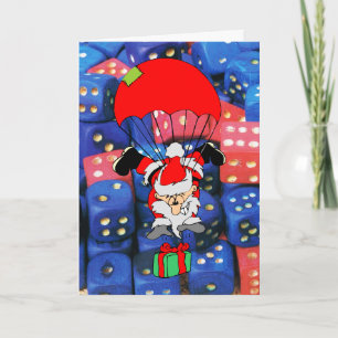 Het broodje van dobbelt feestdagen kaart