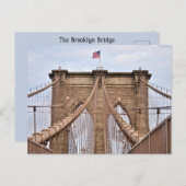 Het Brooklyn Bridge Briefkaart in New York (Voorkant / Achterkant)