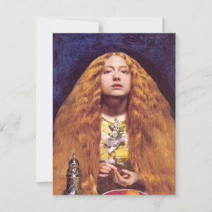 Het bruidsmeisje, 1851 door John Everett Millais Briefkaart