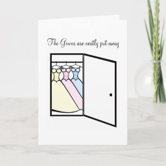 Het bruidsmeisje dankt u - Kast van Toga's Bedankkaart