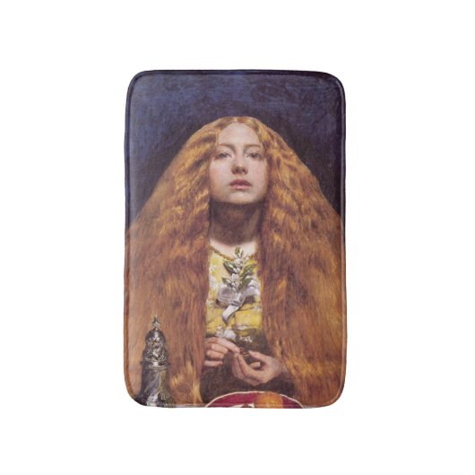 Het bruidsmeisje (door John Everett Millais) Badmat (Voorkant Verticaal)