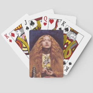 Het bruidsmeisje (door John Everett Millais) Pokerkaarten