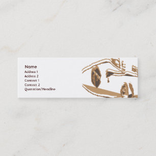 Het bruine Mager Denken - Mini Visitekaartje